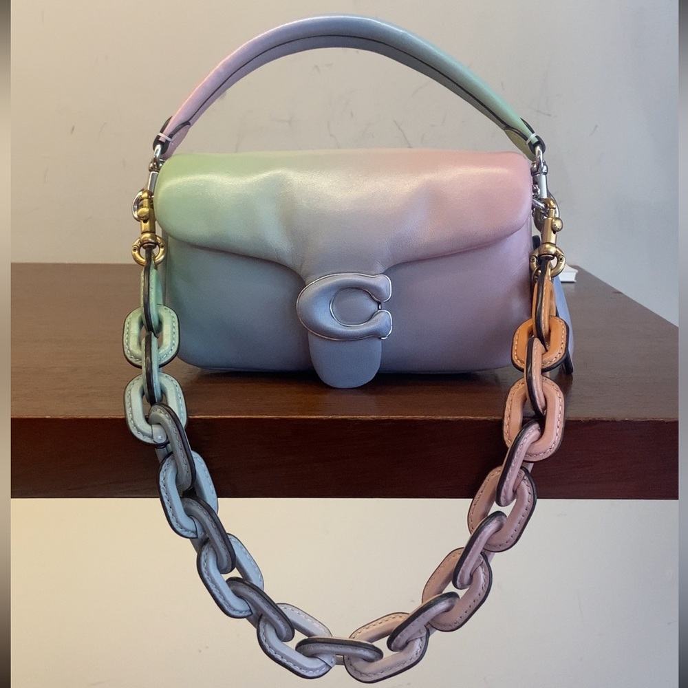 Coach Pillow Tabby 18 Pistachio Ombré: BAG ONLY (selling chain strap separately)